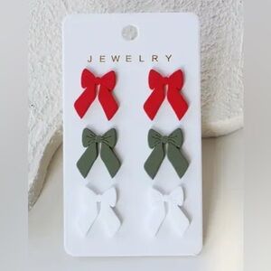 Holiday Bow Earrings Pack
